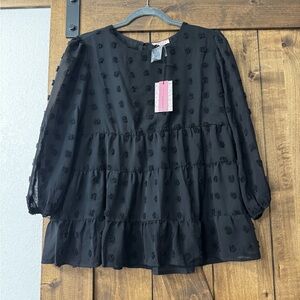 Elegant Black Women's Top